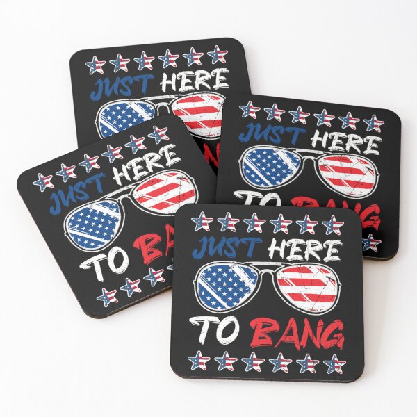 Item preview, Sunglasses American Flag Just Here To Bang designed and sold by BufFord71.