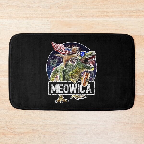 Item preview, Meowica American Flag Cat Dinosaur 4th of July designed and sold by BufFord71.