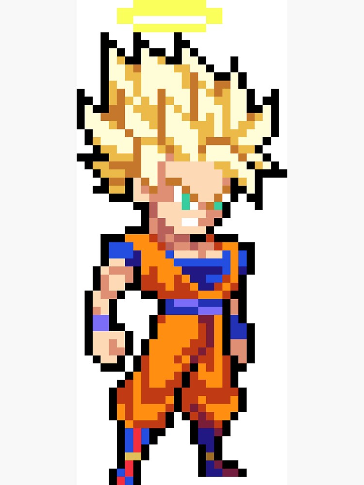 Goku Super Saiyan 2 Angel HQ Pixel Edition | Magnet