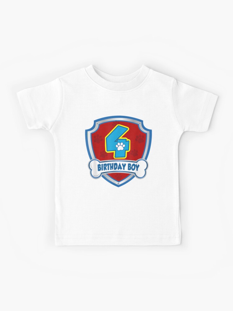 Creative Nimble Enthusiasm Relief Cute Kids 4 Year Old 4Th Birthday Boys,  Kids Patrol Party Gifts Fo | Kids T-Shirt