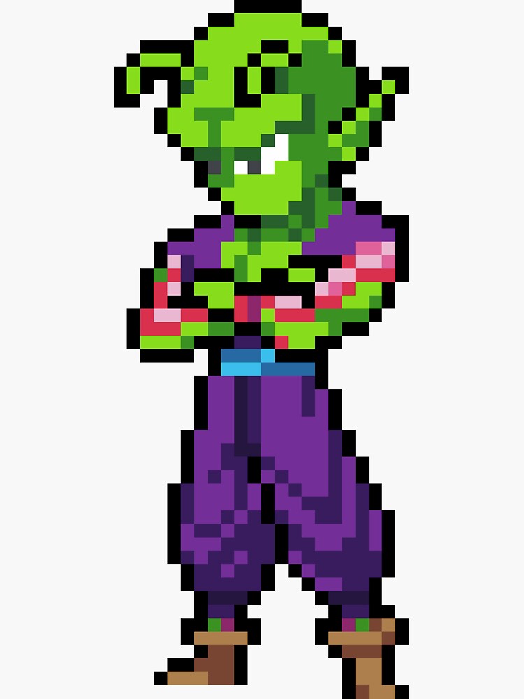 "Piccolo Cell Saga HQ Pixel Edition" Sticker for Sale by adventfan