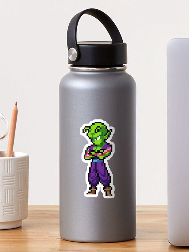 Dragon Ball Z Cell Saga Sticker Bomb Orange Throws Hand Wash Beverage Water  Bottle, 32 oz 