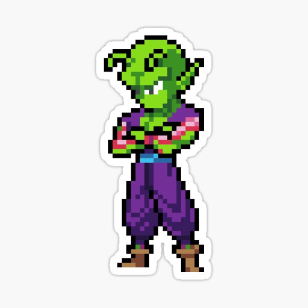 Sticker « Piccolo Cell Saga HQ Édition Pixel », par adventfan Redbubble