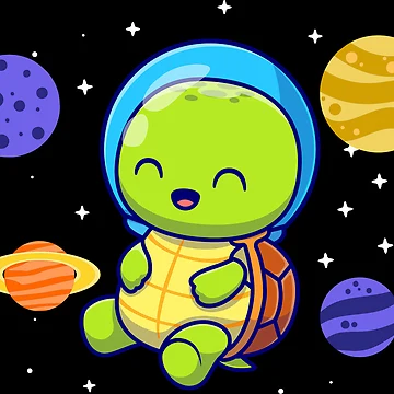 Artwork thumbnail, Space turtle In Galaxy by Rajendraja