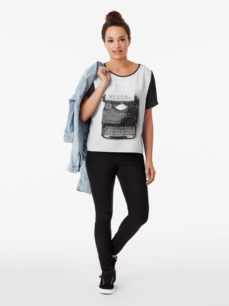 Alternative Ansicht von Schreiben, schreiben, schreiben. Chiffon Top