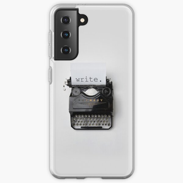 Escribir, escribir, escribir. Funda blanda para Samsung Galaxy