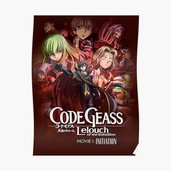 Code Geass Anime Poster For Sale By Anime Nez Redbubble