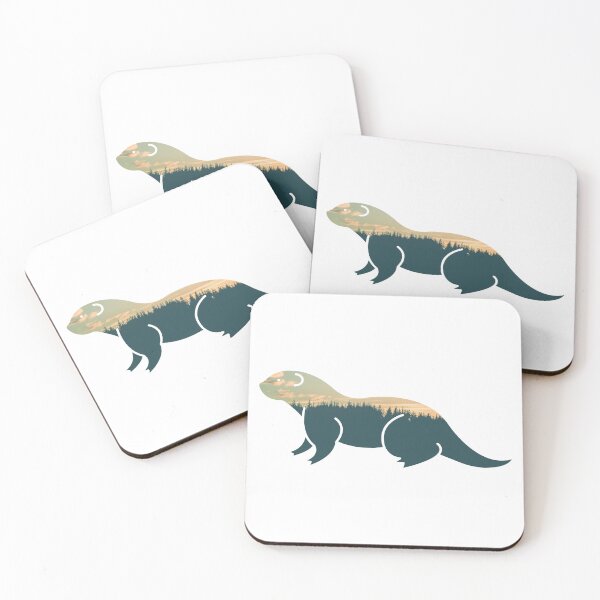 Item preview, Forest Trees Under Calm Sky Otter | Cute Otter designed and sold by BopleDesigns.