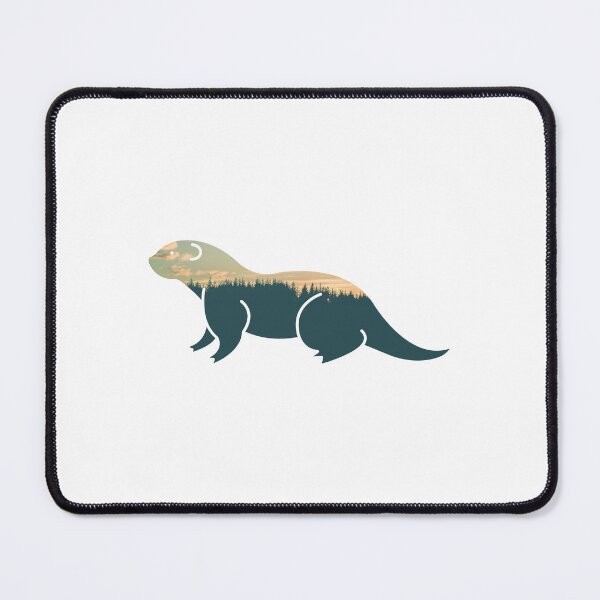 Item preview, Forest Trees Under Calm Sky Otter | Cute Otter designed and sold by BopleDesigns.