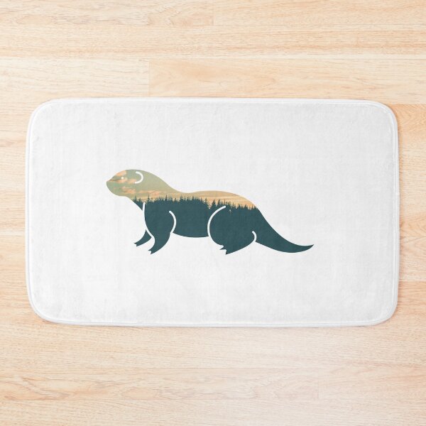 Item preview, Forest Trees Under Calm Sky Otter | Cute Otter designed and sold by BopleDesigns.