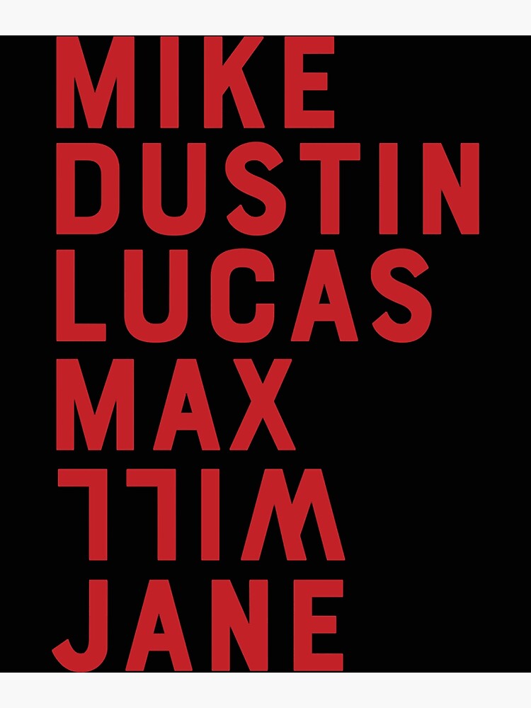 Stranger Things List Of Names Season 2 Poster For Sale By stranger-things-list-of-names-season-2-poster-for-sale-by