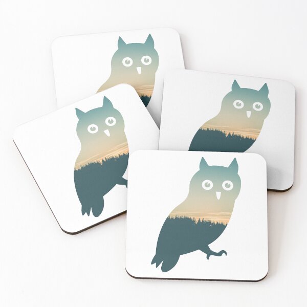 Item preview, Forest Trees Under Calm Sky Owl | Cute Owl designed and sold by BopleDesigns.