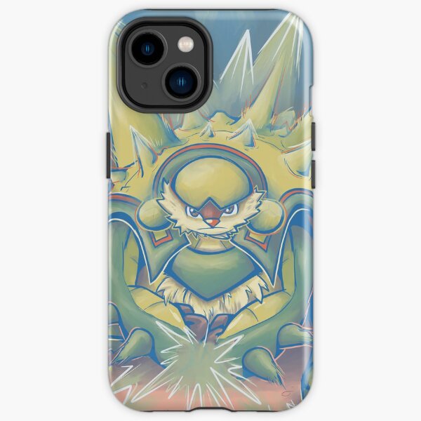 Spikey Shield_painted iPhone Tough Case