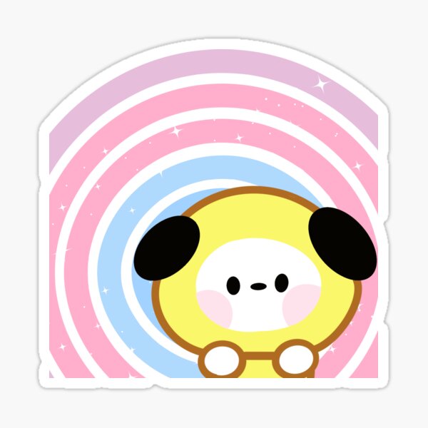 Bts Proof Bt21 Minini Cooky Rainbow Bulletproof Sticker For Sale By Shiminee Redbubble