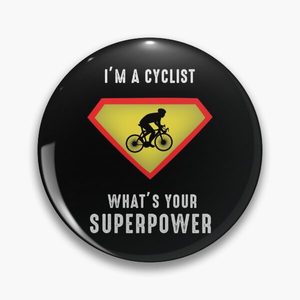 Item preview, I'm A Cyclist What's Your Superpowers Cycling Quote Funny Cycling Active T-Shirt designed and sold by laureljusjv.