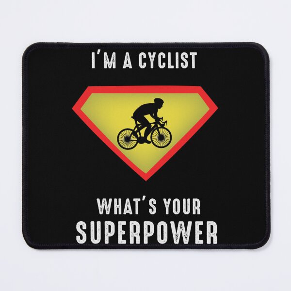 Item preview, I'm A Cyclist What's Your Superpowers Cycling Quote Funny Cycling Active T-Shirt designed and sold by laureljusjv.