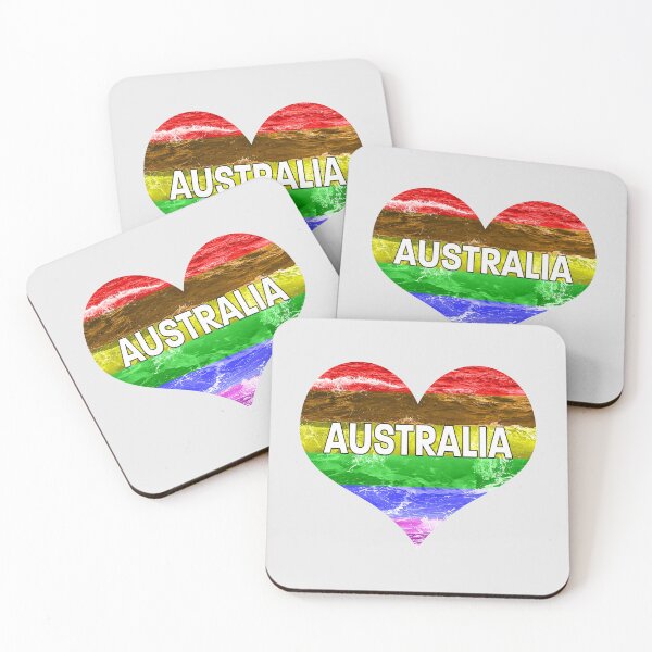 Item preview, Australia Gay Pride Heart designed and sold by Magartes.
