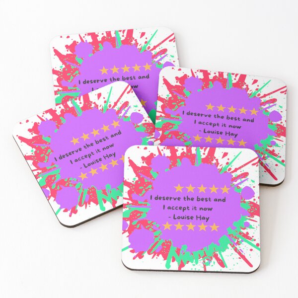 Item preview, I deserve the best and I accept it now - Louise Hay designed and sold by SassyJhey.