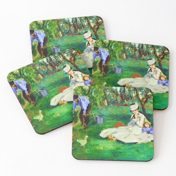 Item preview, The Monet Family in Their Garden at Argenteuil by Édouard Manet designed and sold by Tamas Das.