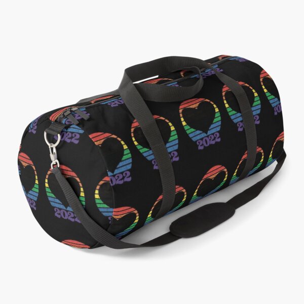 Item preview, Pride 2022 Retro Inspired Sunset in rainbow colors with heart silhouette  designed and sold by MunsyArt.