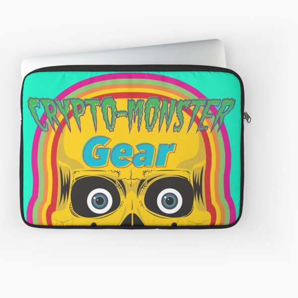Crypto-Monster Gear Logo Laptop Sleeve