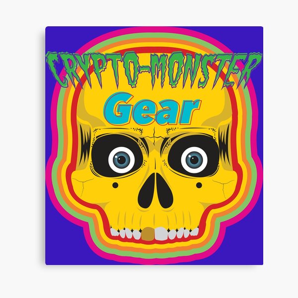 Crypto-Monster Gear Logo Canvas Print