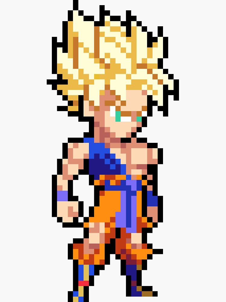 Broly Super Saiyan 5 HQ Pixel Edition Sticker for Sale by adventfan