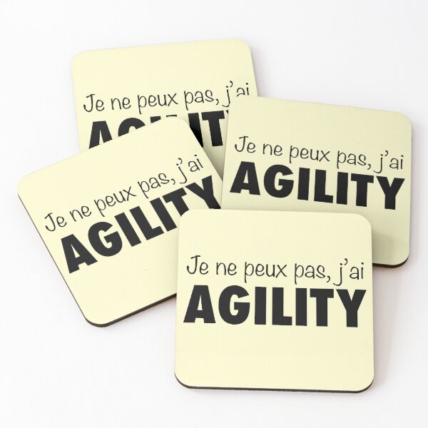 Aperçu de l'œuvre Je ne peux pas, j’ai agility  créée et vendue par PausePapote.