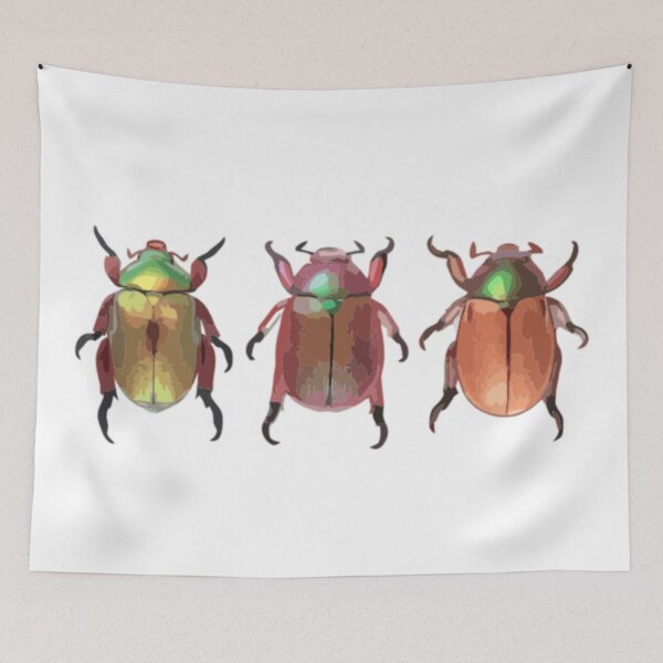 Item preview, 3 Christmas Beetles Digital Painting designed and sold by Positive Lad.