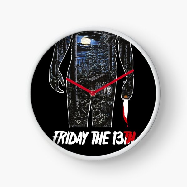 Friday the 13th Movie Poster Clock