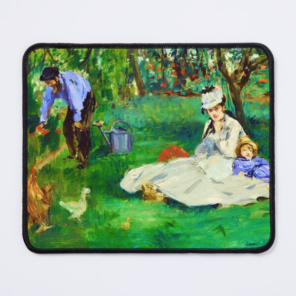 Item preview, The Monet Family in Their Garden at Argenteuil by Édouard Manet designed and sold by Tamas Das.