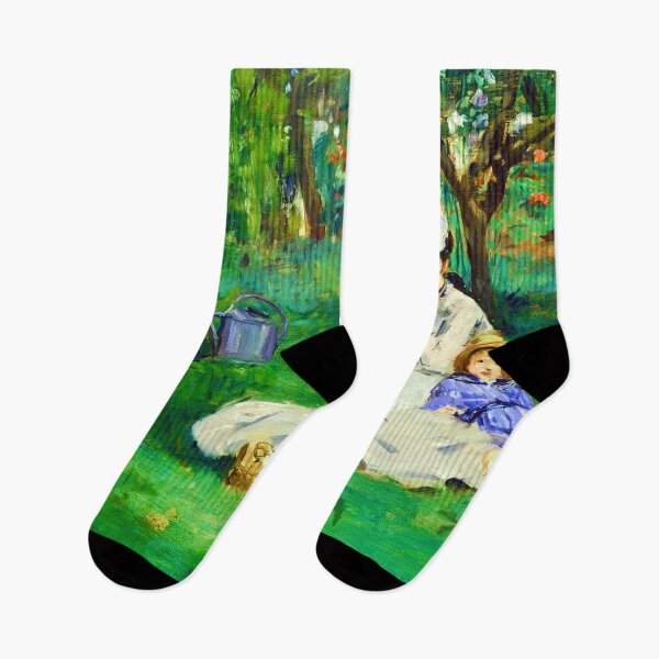 Item preview, The Monet Family in Their Garden at Argenteuil by Édouard Manet designed and sold by Tamas Das.