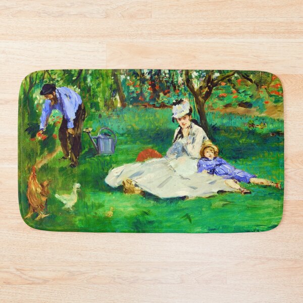 Item preview, The Monet Family in Their Garden at Argenteuil by Édouard Manet designed and sold by Tamas Das.