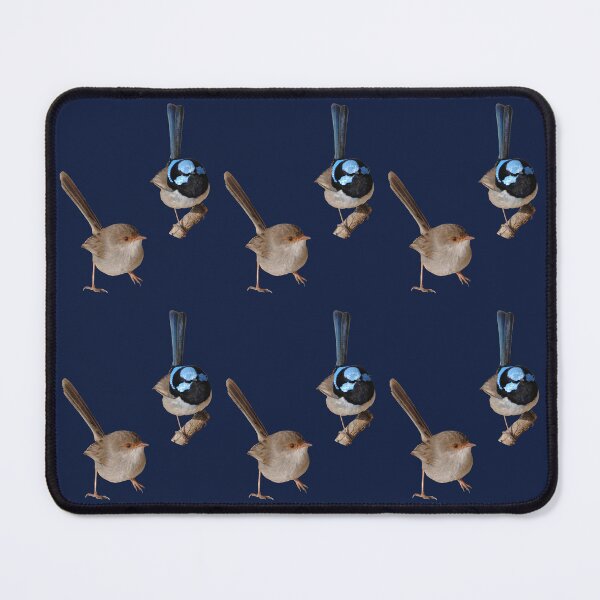 Item preview, Superb Fairy-wrens male and female pattern 2 designed and sold by quentinjlang.