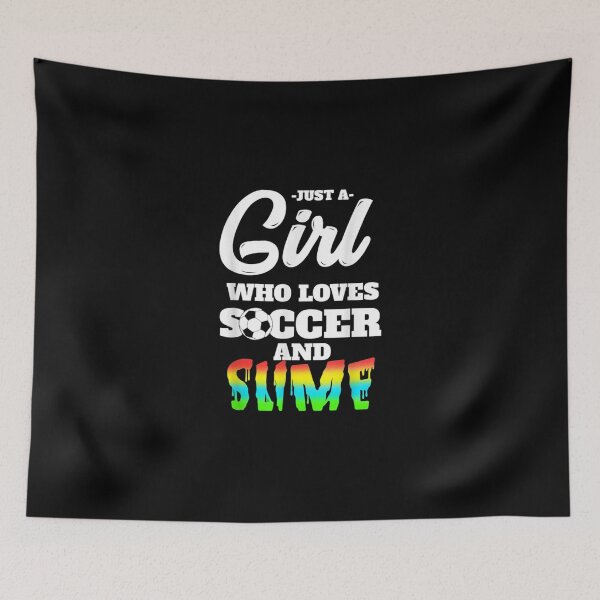 Item preview, Girl Who Loves Soccer And Slime Soccer Sports Classic T-Shirt designed and sold by krnnvrstacy.