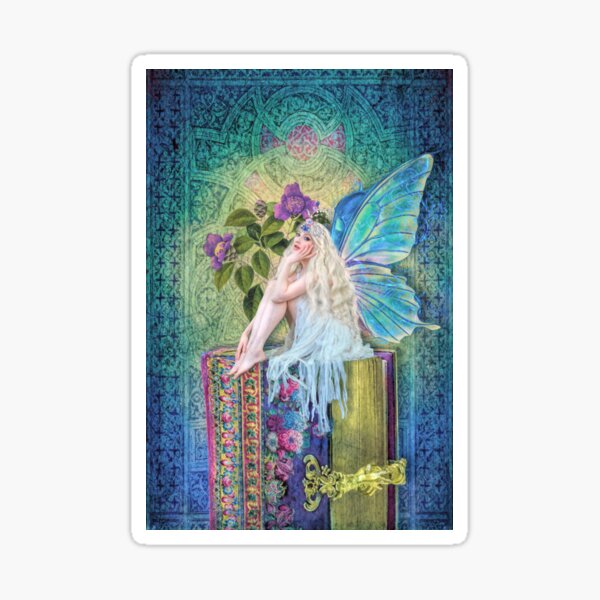 The Little Book Faerie Sticker