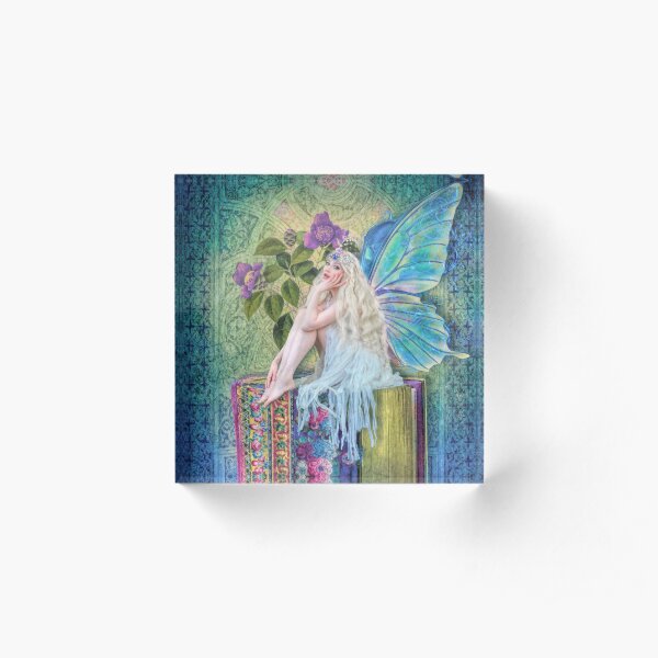Die kleine Buch-Fee Acrylblock