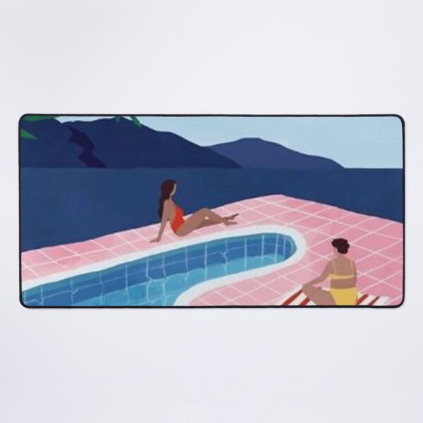Aperçu de l'œuvre Piscine Dames David Hockney créée et vendue par erlinalaila.