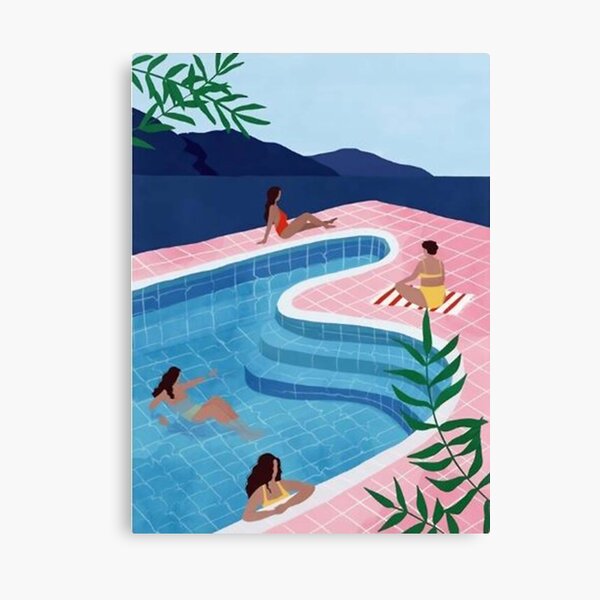 Item preview, Pool Ladies David Hockney  designed and sold by erlinalaila.