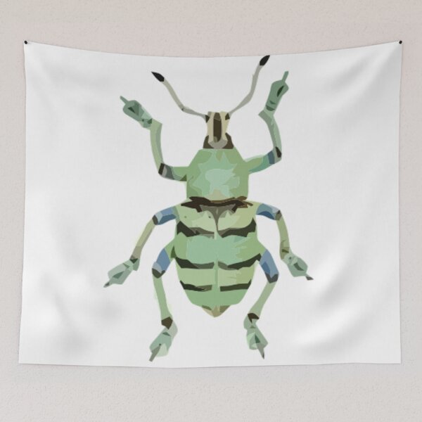 Item preview, Papuan Green Weevil Digital Painting designed and sold by Positive Lad.