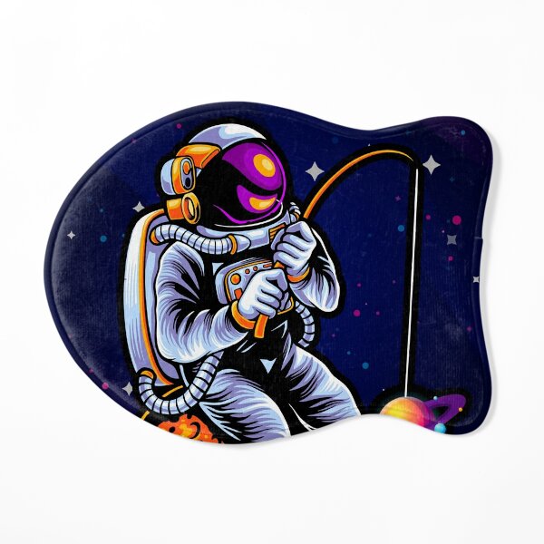 Fishing astronaut design original mousepad - TenStickers