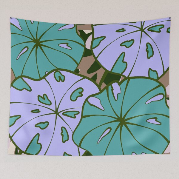 Item preview, Sea Green Philodendron Tropical Leaves Pattern designed and sold by GraphicsClub.