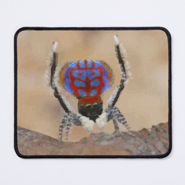 Item preview, Peacock Spider Digital Painting designed and sold by Positive Lad.