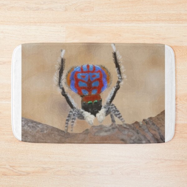 Item preview, Peacock Spider Digital Painting designed and sold by Positive Lad.