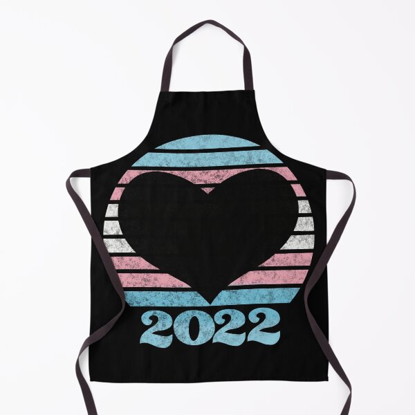 Item preview, 2022 Trans Pride Flag Inspired Retro Sunset with heart silhouette designed and sold by MunsyArt.