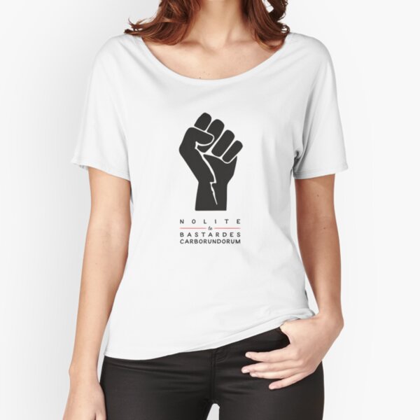 Nolite te bastardes carborundorum (white) Relaxed Fit T-Shirt