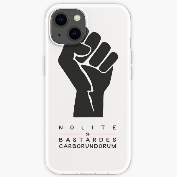 Nolite te bastardes carborundorum (white) iPhone Soft Case