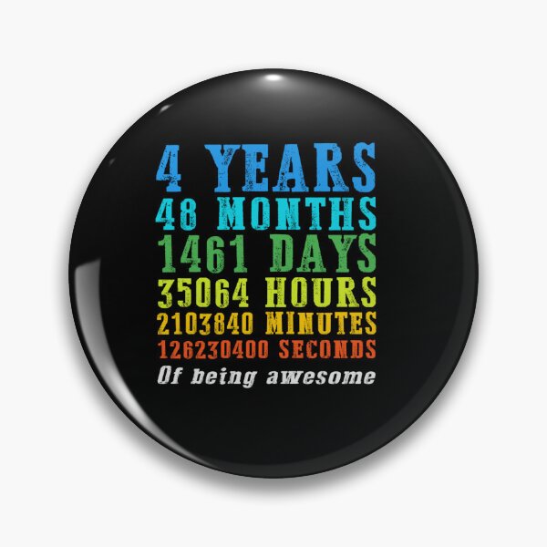 Item preview, 4TH BIRTHDAY COUNTDOWN 4 YEARS OLD 48 MONTHS BDAY PARTY designed and sold by sobriowslen.