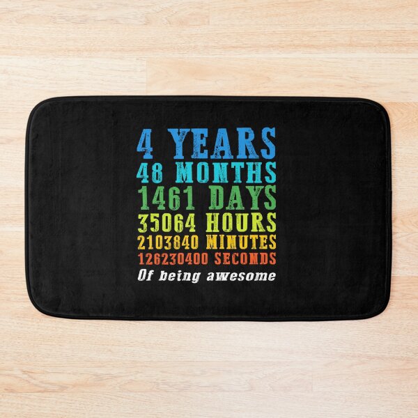 Item preview, 4TH BIRTHDAY COUNTDOWN 4 YEARS OLD 48 MONTHS BDAY PARTY designed and sold by sobriowslen.