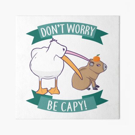 Don't Worry, Be Capy. Capaybara Unbothered Funny  Cap for Sale by